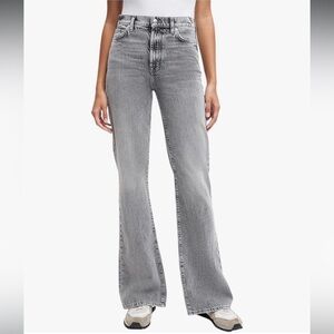 NWOT 7 For All Mankind Easy Boot Center Back Split jeans Size 32 36 inseam TALL